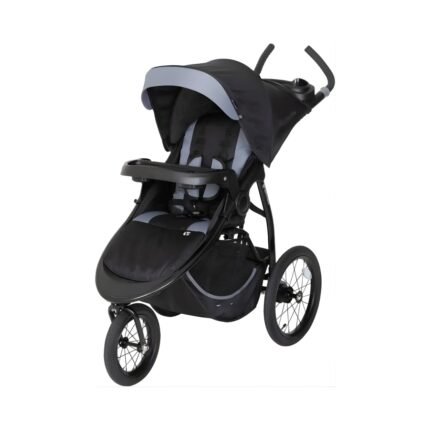 All-Terrain Baby Jogger Stroller with Shock Absorption, Safety Harness, and Smooth Control Ride